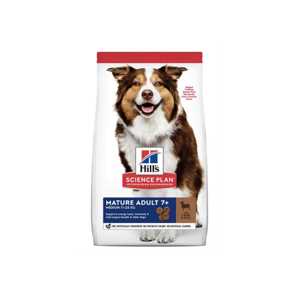 Hill's Science Plan Voksen 7+ Medium Lam/Ris 2,5 kg.